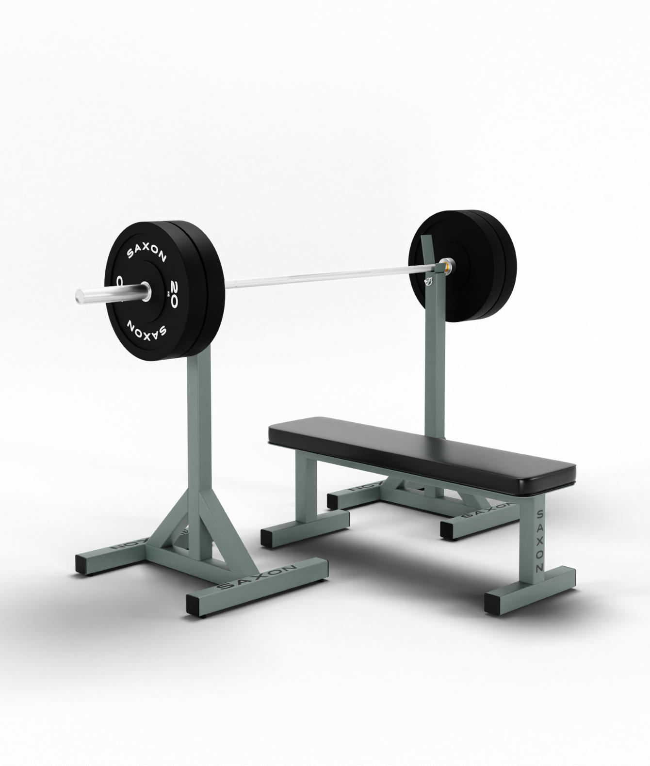 Saxon Free Standing Adjustable Squat Stands (B)