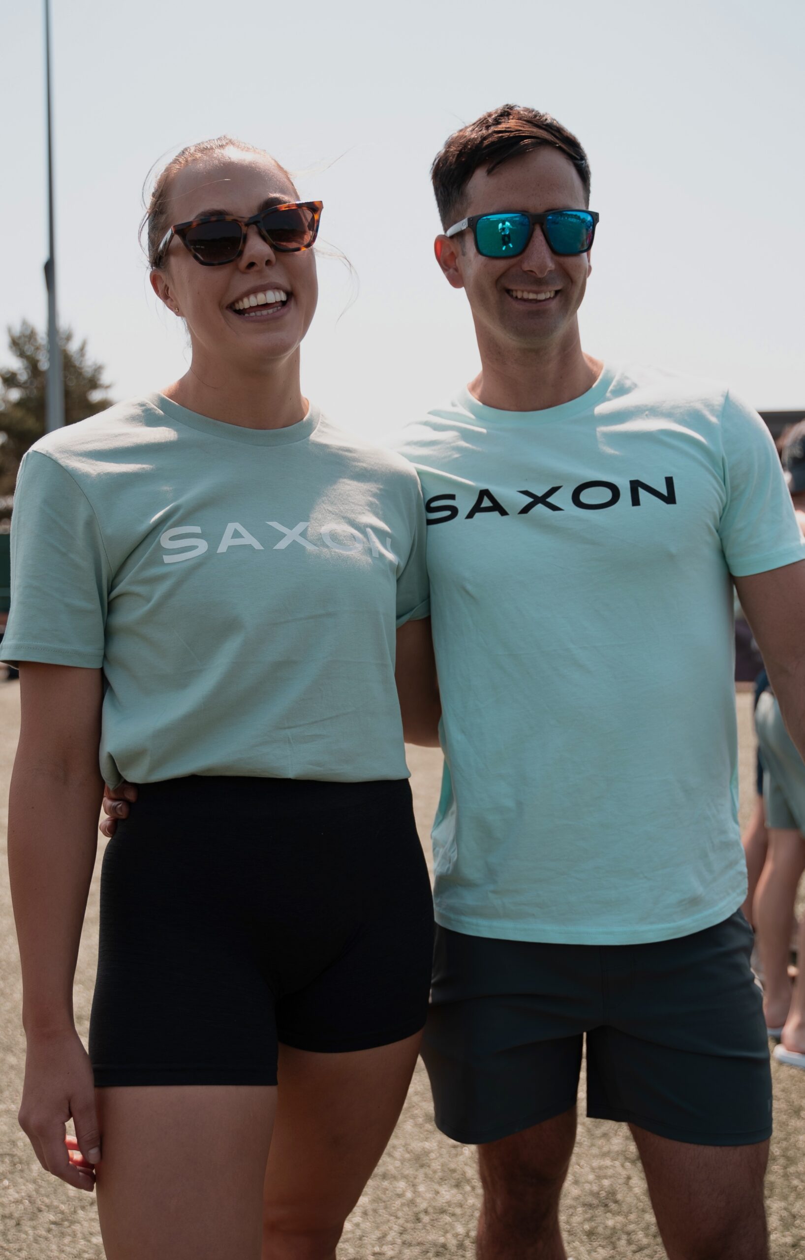 Tee - Aloe Green & Ice Blue